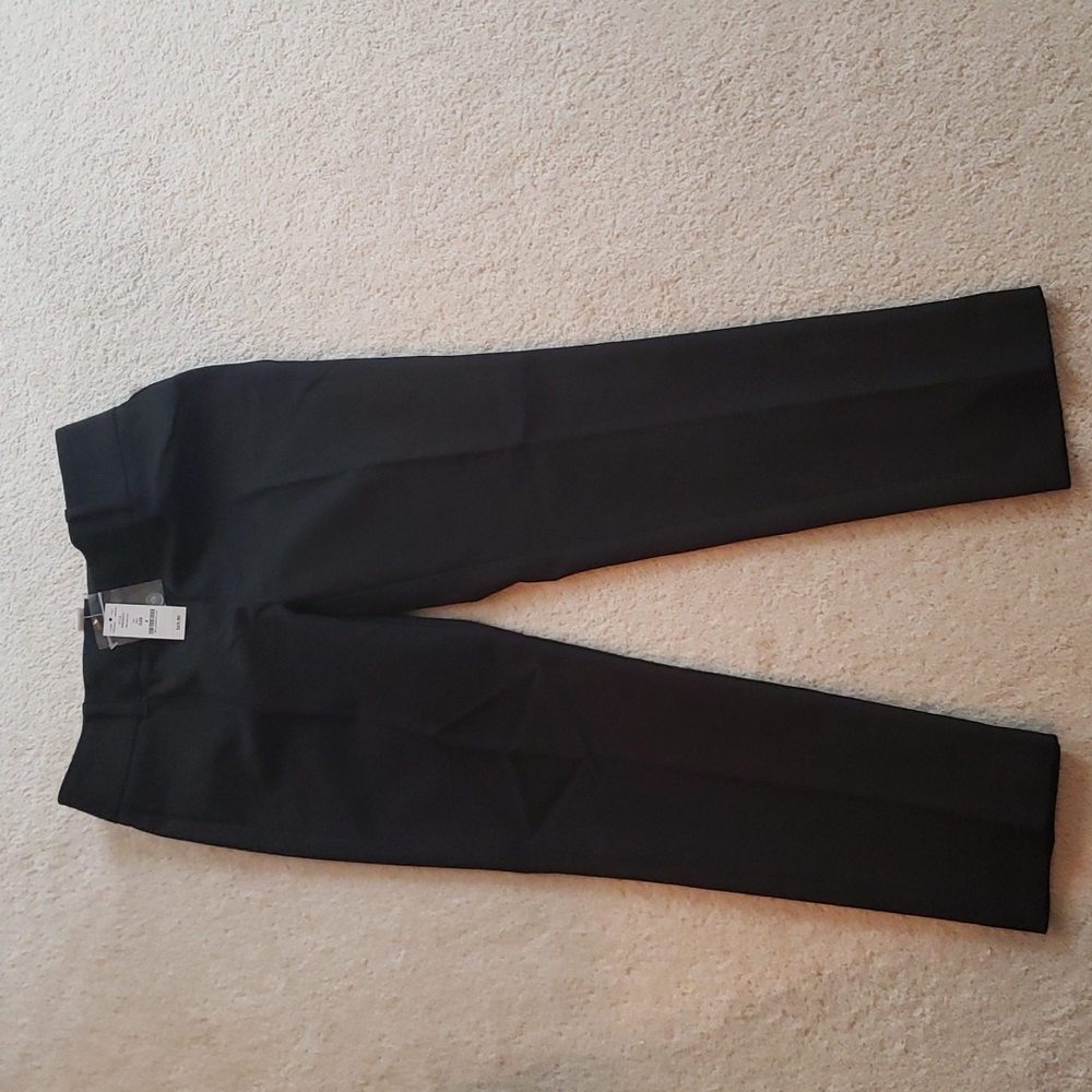 WHBM slim black ankle pants NWT
